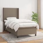 vidaXL tópszínű szövet rugós ágy matraccal 100 x 200 cm (3131253)