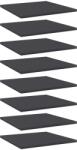 vidaXL 8 db szürke szerelt fa könyvespolc 40 x 40 x 1, 5 cm (805175)