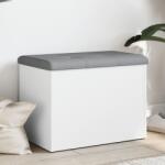 vidaXL fehér szerelt fa tárolópad 62 x 42 x 45 cm (835040)
