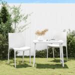vidaXL 2 db fehér polipropilén kerti szék 50 x 46 x 80 cm (364734)