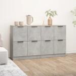 vidaXL 2 db fehér szerelt fa tálalóasztal 60 x 30 x 70 cm (3115807) - vidaxl