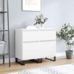 vidaXL 2 db fehér szerelt fa tálalószekrény 40 x 35 x 70 cm (831165)