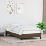 vidaXL sötétbarna szövet ágykeret matrac nélkül 100x200 cm (346699)