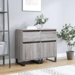 vidaXL 2 db szürke sonoma színű szerelt fa tálalószekrény 40x35x70 cm (831177)