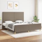vidaXL tópszínű szövet ágykeret matrac nélkül 180 x 200 cm (3124915)
