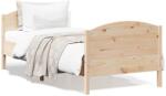 vidaXL tömör fenyőfa ágy matrac nélkül 75 x 190 cm (842574)