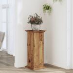 vidaXL antik fa színű szerelt fa növényállvány 33 x 33 x 80 cm (852976) - vidaxl