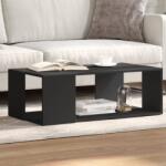 vidaXL fekete szerelt fa dohányzóasztal 89, 5 x 48 x 30 cm (848151) - vidaxl