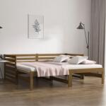 vidaXL mézbarna tömör fenyőfa kihúzható kanapéágy 2x(90x190) cm (814672)
