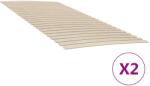vidaXL 2 db 48 léces ágyrács 90x200 cm (3203725)