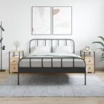 vidaXL 2 db sonoma tölgy színű szerelt fa éjjeliszekrény 30x60x60 cm (826066)