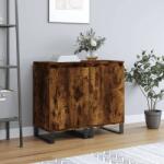 vidaXL 2 db sonoma tölgy színű szerelt fa tálalószekrény 40x35x70 cm (831079) - vidaxl