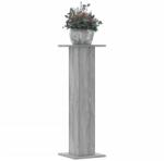 vidaXL 2 db szürke sonoma szerelt fa növénytartó állvány 30x30x95 cm (3307878) - vidaxl