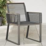 vidaXL 4 db fekete polyrattan kerti szék (4008114)