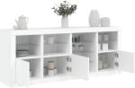 vidaXL fehér tálalószekrény LED-világítással 164 x 37 x 67 cm (3209051) - vidaxl