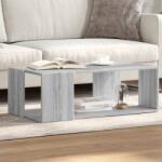 vidaXL szürke sonoma színű szerelt fa dohányzóasztal 89, 5 x 48 x 30 cm (848155)