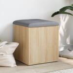 vidaXL sonoma tölgy színű szerelt fa tárolópad 42 x 42 x 45 cm (835035)