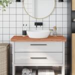 vidaXL tömör bükkfa fürdőszobai pult 100 x 50 x 4 cm (356006)