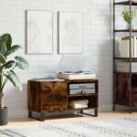 vidaXL füstös tölgy színű szerelt fa hanglemezszekrény 85x38x48 cm (831713)
