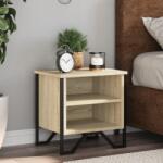 vidaXL 2 db sonoma tölgy színű szerelt fa éjjeliszekrény 40x30x40 cm (848497)