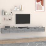 vidaXL 2 db szürke sonoma színű szerelt fa faliszekrény 102x30x20 cm (3115906)