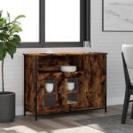 vidaXL füstös tölgyszínű szerelt fa tálalószekrény 100 x 35 x 75 cm (835511)