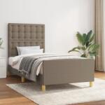 vidaXL tópszínű szövet ágykeret matrac nélkül 100x200 cm (3125361)