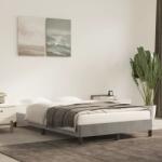 vidaXL világosszürke bársony ágykeret matrac nélkül 120x200 cm (346964)