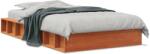 vidaXL viaszbarna tömör fenyőfa ágy matrac nélkül 90 x 200 cm (844431)