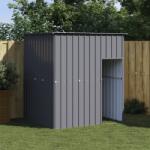 vidaXL antracit horganyzott acél kutyakennel tetővel 165x153x181 cm (172363)