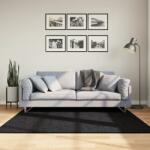 vidaXL PAMPLONA fekete magas szálú bolyhos modern szőnyeg 160 x 160 cm (375280)