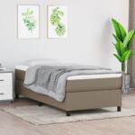 vidaXL tópszínű szövet ágykeret matrac nélkül 90x200 cm (3120834)