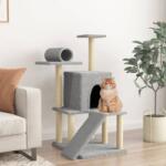 vidaXL világosszürke macskabútor szizál kaparófákkal 110, 5 cm (172062) - vidaxl
