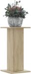vidaXL 2 db sonoma tölgy szerelt fa növénytartó állvány 30x30x60 cm (3307857) - vidaxl