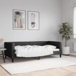 vidaXL fekete szövet kanapéágy 90 x 190 cm (353995)