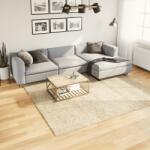 vidaXL PAMPLONA arany magas szálú bolyhos modern szőnyeg 240 x 240 cm (375350)