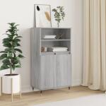 vidaXL szürke sonoma szerelt fa magasszekrény 60 x 36 x 110 cm (831482)