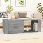 vidaXL szürke sonoma szerelt fa dohányzóasztal 100x50, 5x35 cm (816542)