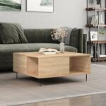 vidaXL sonoma tölgy színű szerelt fa dohányzóasztal 80x80x36, 5 cm (830783)