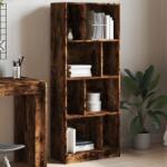 vidaXL füstös tölgy színű szerelt fa könyvszekrény 57 x 28, 5 x 141 cm (848000)