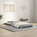 vidaXL szürke tömör fenyőfa ágykeret 75 x 190 cm (Small Single) (823486)