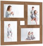 vidaXL világosbarna MDF fényképkeretszett 4 db 13 x 18 cm-es képhez (332769)