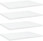 vidaXL 4 db fehér szerelt fa könyvespolc 40 x 30 x 1, 5 cm (805154)