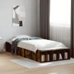 vidaXL füstös tölgy színű szerelt fa ágykeret 100 x 200 cm (3280605)