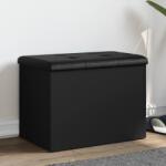 vidaXL fekete szerelt fa tárolópad 62 x 42 x 45 cm (835041)