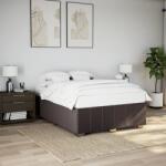 vidaXL sötétbarna szövet ágykeret matrac nélkül 140 x 190 cm (3284835)