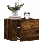 vidaXL 2db füstös tölgy színű fali éjjeliszekrény 45 x 30 x 35 cm (848334)