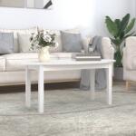 vidaXL fehér tömör fenyőfa dohányzóasztal 110 x 55 x 45 cm (822343)