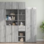 vidaXL szürke sonoma szerelt fa vékony tárolószekrény 40x42, 5x225 cm (3281278)