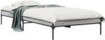vidaXL sonoma tölgyszínű szerelt fa és fém ágykeret 75 x 190 cm (845059)